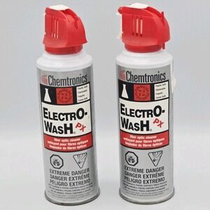 2Pcs Chemtronics - Es810 - Cleaner Degreaser, Electro-Wash, Aerosol, 5Fl.Oz (Us)